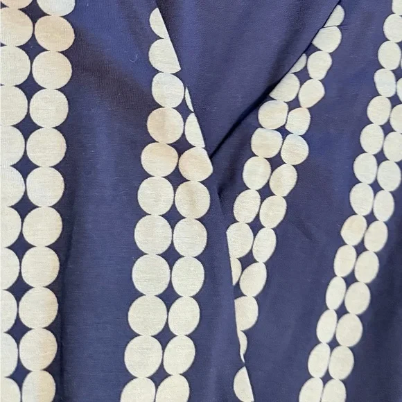 Boden Navy Blue Polka Dot Stripe Wrap Dress | US 2 / UK 6 | Like New - Picture 4 of 9